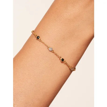 Bracelet Sitara Zircons Noirs 