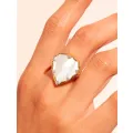 Bague Lima Nacre Blanche 
