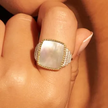 Bague Kara Nacre Blanche
