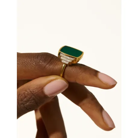 Bague Kara Onyx Vert 