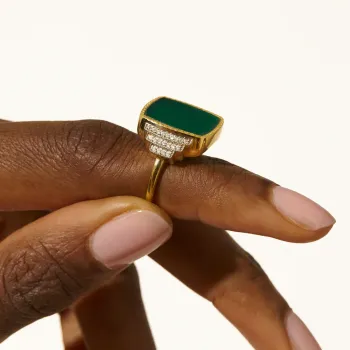 Bague Kara Onyx Vert 