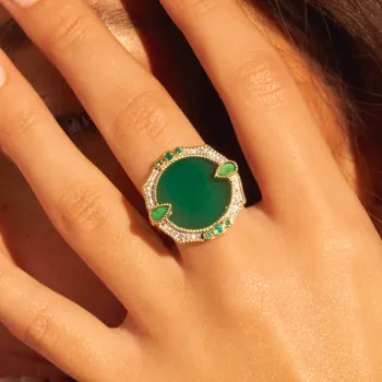 Bague Janih Onyx Vert 