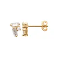 Boucles d'oreilles puces barettes or