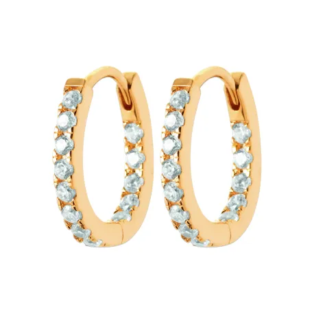 Boucles d'oreilles Clara or