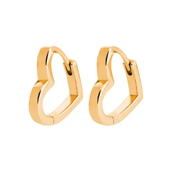 Boucles d'oreilles mini créoles mon petit coeur or
