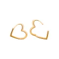 Boucles d'oreilles mini créoles mon petit coeur or