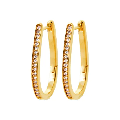 Boucles d'oreilles créoles Louise or