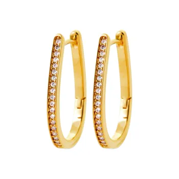 Boucles d'oreilles créoles Louise or