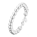 Bracelet perles d'argent  8mm