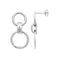 Boucles d'oreilles Alba argent