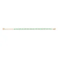 Bracelet fin Romy zircon vert or