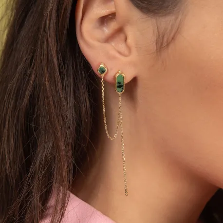Bijou d'Oreille Arya Jaspe Dalmatien