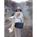 Sac cuir tressé Patty noir