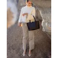 Sac cuir tressé Patty noir