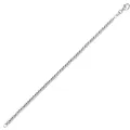 Bracelet perles d'argent  4mm