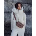 Sacoche banane cuir Emilie Léopard