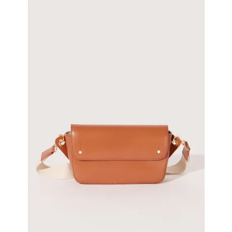 Sacoche banane cuir Emilie Camel
