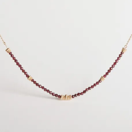 Collier Lyra Grenat