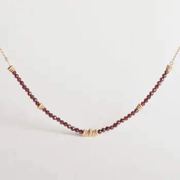 Collier Lyra Grenat