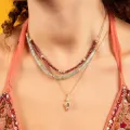 Collier Lyra Grenat