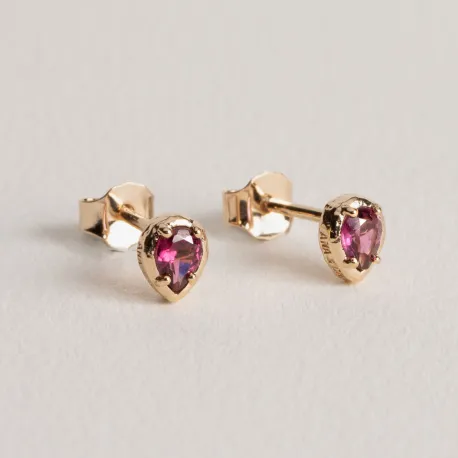 Puces Elena Rhodolite 