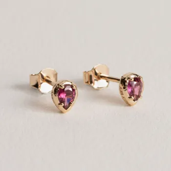 Puces Elena Rhodolite 