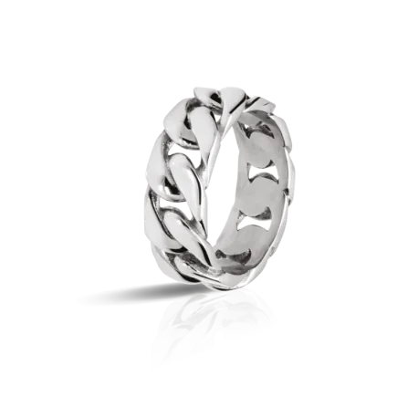 Bague Dandy Acier Poli 
