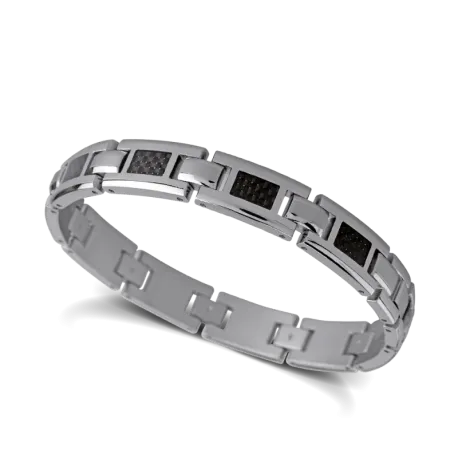 Bracelet Mercury Acier et Carbonne