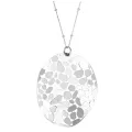 Collier pendentif ovale ajouré