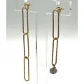 Boucles d'oreilles trombone et labradorite
