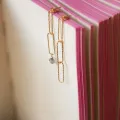 Boucles d'oreilles trombone et labradorite