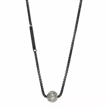 Collier Chaine Et Terre En Acier brillant