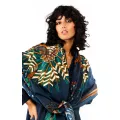 Foulard Nouveau Western Bleu 130cmx130cm 
