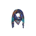 Foulard Nouveau Western Bleu 130cmx130cm 