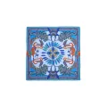 Foulard Pony Pony Bleu 90x90cm   