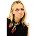 Foulard Pony Pony Noir 55x55cm