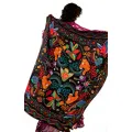 Foulard Crazy World Noir 130cmx130cm  
