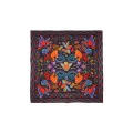 Foulard Crazy World Noir 130cmx130cm  