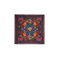 Foulard Crazy World Noir 90x90cm   