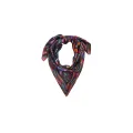 Foulard Crazy World Noir 90x90cm   