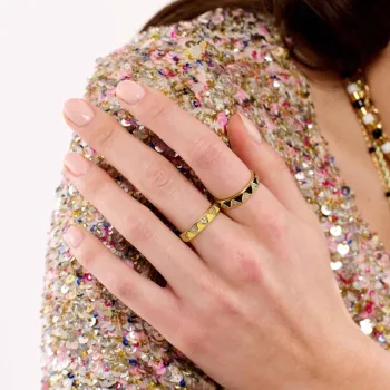 Bague Yolanda Noir 