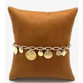 Bracelet médailles feuillage