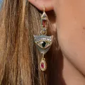 Boucles d'oreilles Lyvie Vert