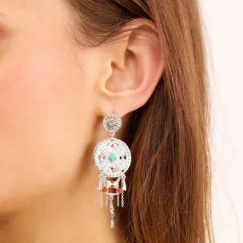 Boucles d'oreilles Paramor Argenté