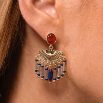   Boucles d'oreilles Nestie Indigo