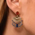   Boucles d'oreilles Nestie Indigo