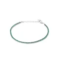 Bracelet Grace argent 925 zircons vert