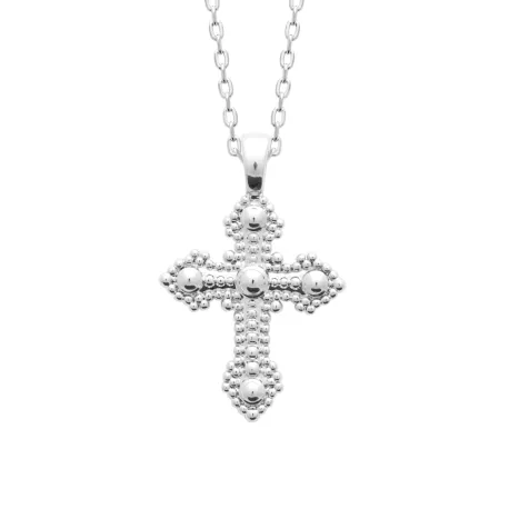Collier croix ancienne argent 