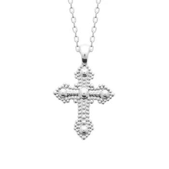 Collier croix ancienne argent 
