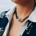 Collier Doudi Indigo 